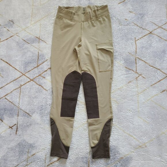 Noble Outfitters Riding Breeches Jodhpurs Pants Beige Knee Patch Women’s Small - Picture 1 of 9